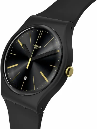 Vista 3 de Swatch Una pizca de amarillo, Negro -, Colección Holiday