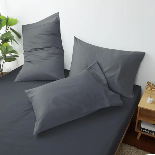 Vista 153 de Juego de 2 fundas de almohada 100% de algodón egipcio, fundas de almohada refrescantes de 400 hilos, fundas de almohada suaves y transpirables