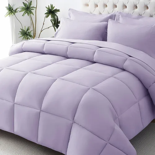 Vista 83 de JOLLYVOGUE Juego de edredón individual XL, cama ultrasuave en una bolsa, tamaño individual XL, 5 piezas, juego de ropa de cama certificado Oeko-TEX