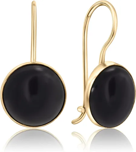 Vista 30 de 14K Gold Gemstone Drop Earrings - Birthstone Dangle - Solid Yellow Gold Dangle Earrings - Dainty Handmade Wedding Jewelry - Perfect Bridal or