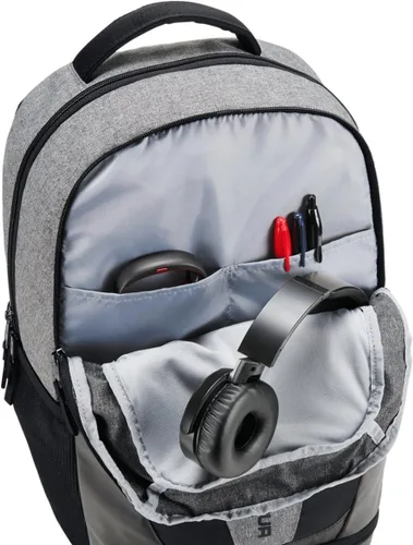 Vista 4 de Under Armour UA Hustle 3.0 Mochila, Gris, talla única