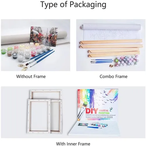 Vista 7 de MLSG Pintura por Números DIY para Adultos, Pintura por Números Fácil para Principiantes, Pintura por Números de Acuarela Acrílica para Adultos