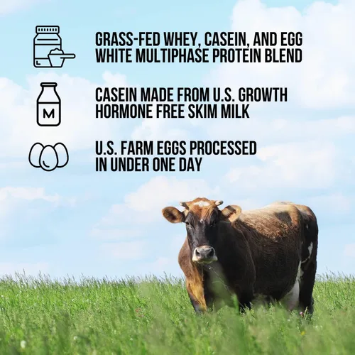 Vista 2 de NAKED Mezcla de proteínas en polvo - Mezcla de proteínas de huevo, suero de leche y caseína