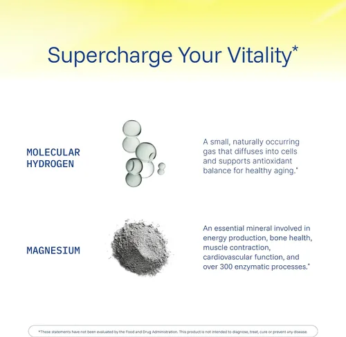 Vista 4 de ProHealth Tabletas de agua de longevidad de hidrógeno molecular Clínicamente estudiado Probado por terceros 80 mg, 30 tabletas