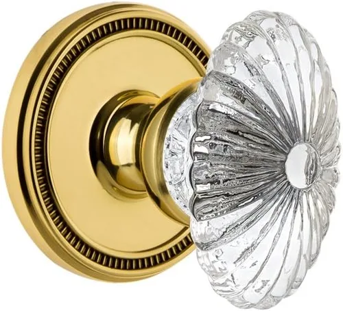 Vista 3 de Grandeur Pewter antiguo, 820641 Soleil Rosette Pomo de cristal burdeos, Privacidad-2.375