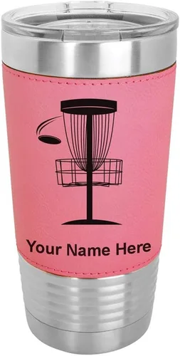 Vista 10 de LaserGram - Vaso personalizado de 20 onzas, Disc Golf (estilo béisbol)