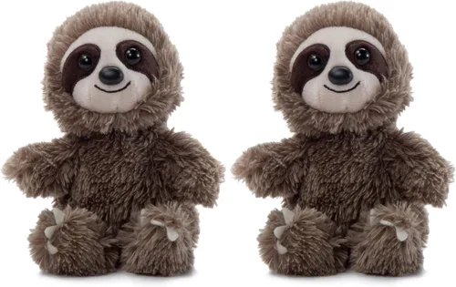 Vista 5 de The Petting Zoo Peluche de perezoso, regalos para niños, animales del zoológico Wild Onez Babiez, juguete de peluche de perezoso de 6 pulgadas