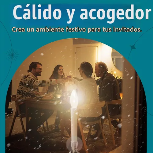 Vista 7 de Holiday Joy Velas de ventana con sensor de atardecer a amanecer con cable