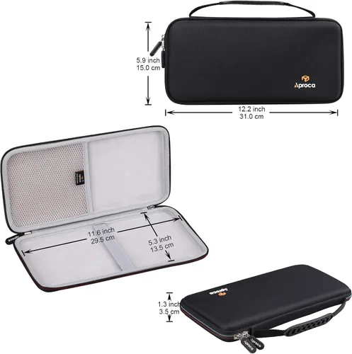 Vista 5 de Aproca Funda compatible con teclado Apple Magic, bolsa de almacenamiento portátil para accesorios (solo funda)