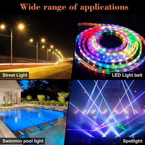 Vista 6 de AGPtEK 60W impermeable convertidor de voltaje transformador 110/120V a 12V AC 5A Waterproof Power Supply Converter, for Pool Light, Water Pumps
