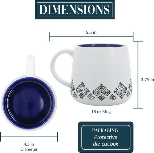 Vista 2 de Pavilion Gift Company - Sister - Taza de cerámica de 18 onzas, regalo del día de la madre, taza de café para hermana amiga, 1 unidad