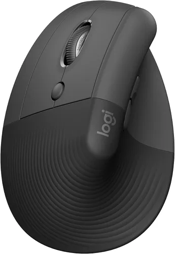 Vista 5 de Logitech Ratón ergonómico vertical de elevación, inalámbrico, Bluetooth o Logi Bolt receptor USB, clics silenciosos, 4 botones y mouse ergonómico