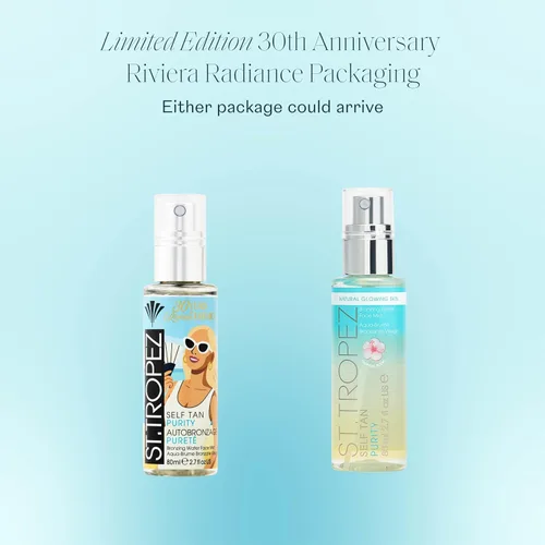 Vista 2 de St. Tropez - Bruma facial de autobronceado Purity, brillo natural besado por el sol con ácido hialurónico y antioxidantes, cuidado facial vegano
