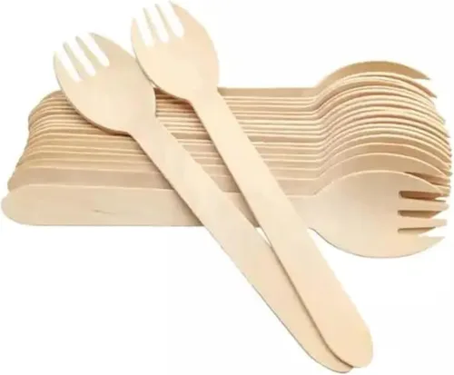 Vista 9 de Cuchillos de madera desechables de 6.25 pulgadas/utensilios de madera natural, paquete de 100