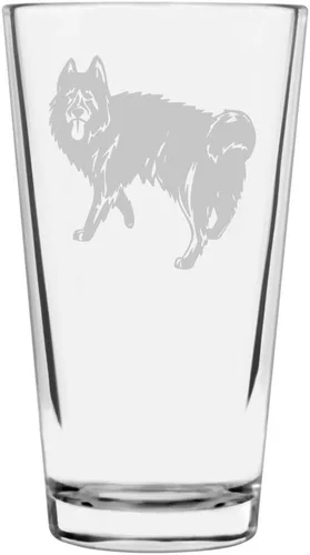 Vista 334 de Podenco Canario - Vaso de pinta de 16 onzas con temática de perro personalizado