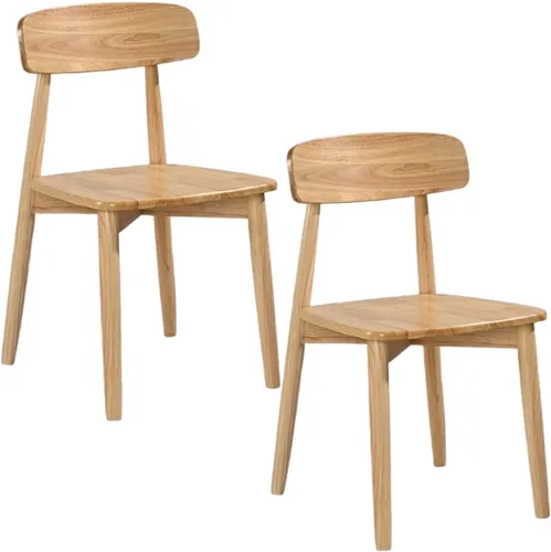 Vista 17 de YVYKFZD Sillas de comedor de madera maciza, juego de sillas de comedor de salón, sillas de cocina sin brazos con respaldo curvo, silla auxiliar