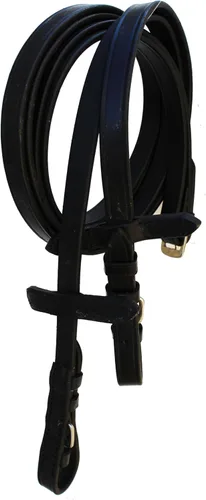 Vista 4 de English Horse Black Leather All-Purpose Trail Bridle Reins 803AXBK