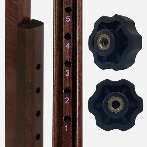 Vista 5 de Master Massage Argo - Mesa portátil de spa y belleza de 28 pulgadas, color negro con patas de nogal
