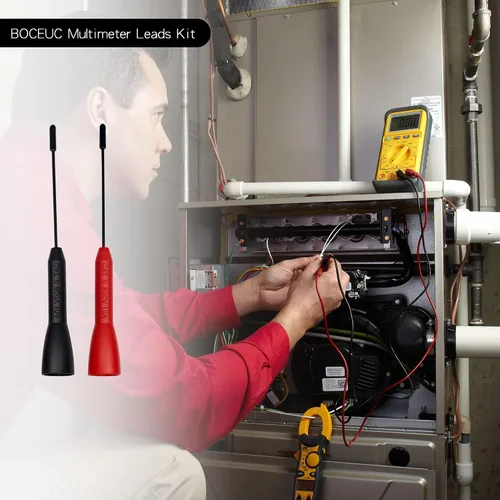 Vista 7 de Pines de sonda de aguja para multímetro, juego de sonda de aguja extensible, adaptador de punta de punta de punta de aguja perforadora
