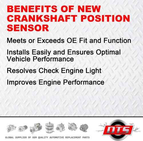 Vista 2 de DTS Nuevo Sensor de Posición del Cigüeñal PC198 Reemplazo para Nissan Kicks, Marzo, Note, Tilda, Versa