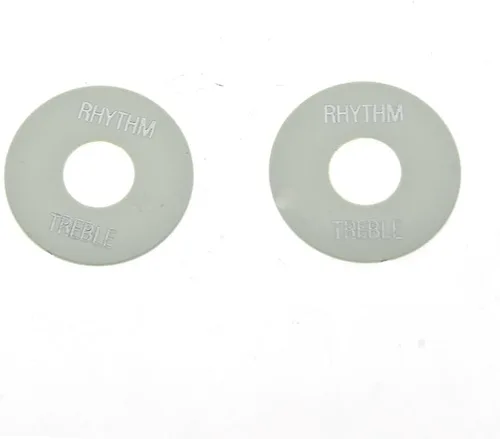 Vista 4 de KAISH 2 unids negro con letra dorada LP interruptor de palanca de guitarra placa de ritmo agudos anillo para Les Paul