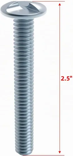Vista 8 de Kit de 4 piezas de herramientas de montaje de letreros antirrobo para poste de canal en U, pernos de fijación y tuercas, perno de 2.5 pulgadas