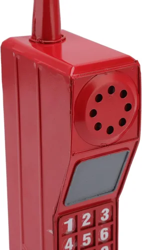 Vista 7 de Estink Adorno retro de ladrillo para teléfono celular, modelo retro de teléfono celular a la antigua, adorno de modelo de teléfono celular, adorno