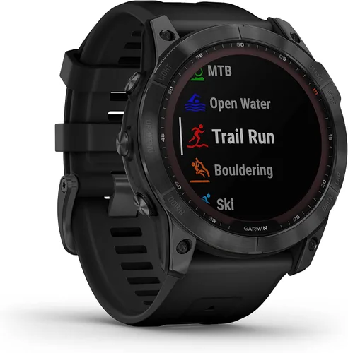 Vista 16 de Garmin Fenix 7X - Reloj GPS multideportivo impermeable con pantalla solar de 1.4 pulgadas con linterna LED integrada y Bluetooth