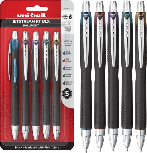 Vista 8 de Uni-ball Jetstream RT - Recambio para bolígrafo Fits JETSTREAM RT 1.0mm pens, quick-drying hybrid ink, smudge-resistant for left-handed writers