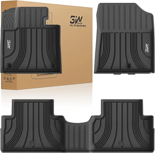 Vista 11 de 3W Alfombrillas para Hyundai Ioniq 5 2022-2024 (solo para consola inamovible), tapetes de TPE para todo tipo de clima, ajuste personalizado
