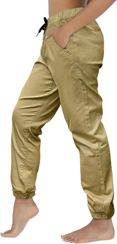 Vista 2 de Southpole Women's Casual Comfy Twill Jogger Pants, Stretchable