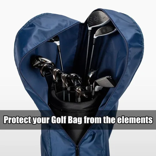 Vista 6 de Funda impermeable de PVC 300D para bolsa de golf, bolsa de golf, duradera, ligera y fácil de maniobrar