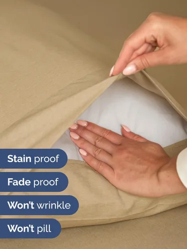 Vista 392 de Extra Deep Twin XL Sheet Set - 3 Piece College Dorm Room - White 01-Blanco