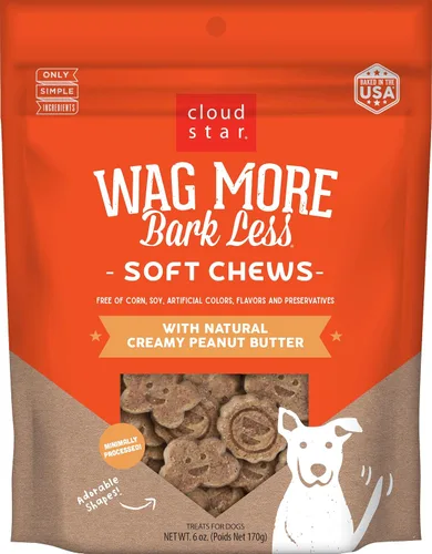 Vista 13 de Cloud Star Wag More Bark Less Soft Chews - Golosinas para perros, tocino, queso y manzanas, bolsa de 6 onzas