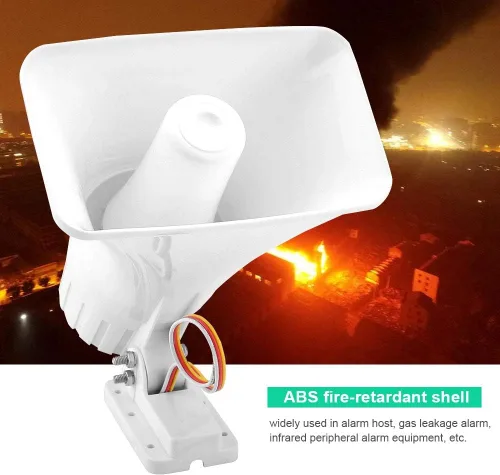 Vista 2 de lyrlody 150 DB DC 12V Dual Alarm Siren, Loud High with ABS Fireproof Housing for Home Security Burglar Alarm System