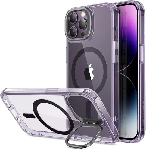Vista 12 de ESR Funda para iPhone Air con soporte de almacenamiento, compatible con MagSafe, protección contra caídas de grado militar, funda magnética