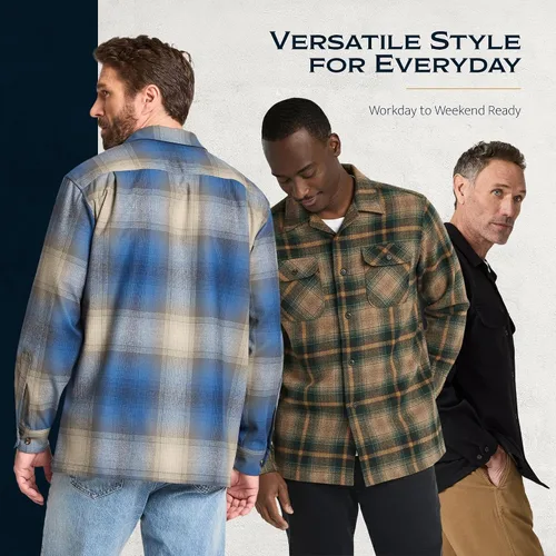 Vista 7 de Pendleton Camisa icónica de lana Negro