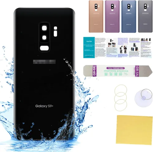 Vista 95 de Compatible con Samsung Galaxy Note 8 - Carcasa trasera de repuesto de cristal de 6.3 pulgadas, SM-N950, todos los portadores con manual de Negro