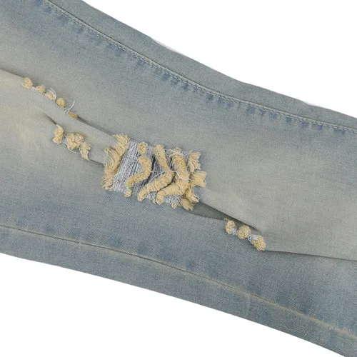 Vista 5 de CHERALKEST Jeans de mezclilla ajustados para hombre