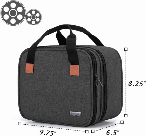 Vista 5 de LUXJA Bolsa de transporte compatible con mini proyector DR.J, negro