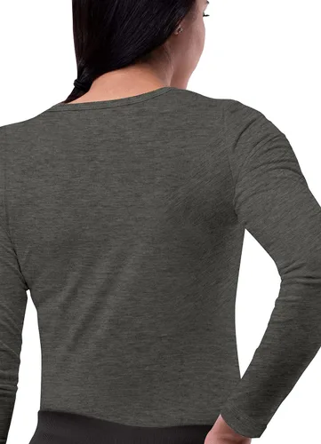 Vista 2 de Sivvan - Camiseta de manga larga para mujer, diseño cómodo para usar debajo de ropa quirúrgica