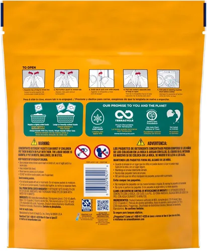 Vista 12 de ARM & HAMMER Paquete de detergente para ropa Sensitive Skin, aroma fresco, 42 unidades Probado por dermatólogos, hipoalergénico, poder de lucha