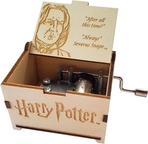 Vista 18 de TheLaser'sEdge Harry Potter Mini caja de música de regalo - Felicidad negra Negro