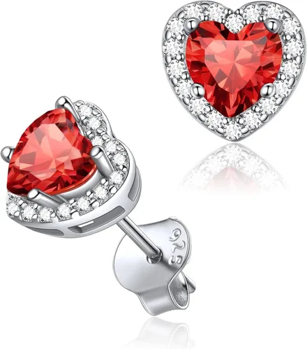 Vista 38 de ChicSilver Aretes de piedra natal para mujer de plata de ley 925