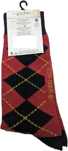 Vista 2 de Harry Potter Embroidered House Crest Argyle Pattern Casual Crew Socks