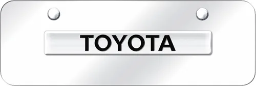 Vista 10 de Au-TOMOTIVE GOLD, INC. Logotipo negro con licencia oficial en la placa de matrícula para Toyota (negro)