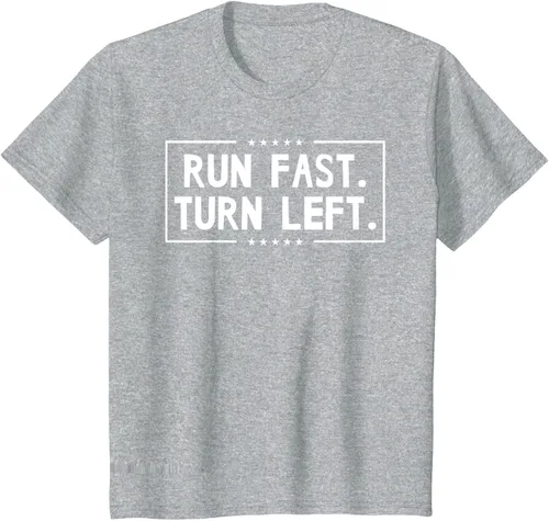 Vista 36 de Run Fast Turn Left - Camiseta para correr de pista y campo