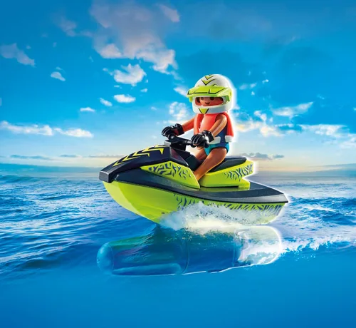 Vista 6 de Playmobil Bote de Bomberos con Scooter Acuático