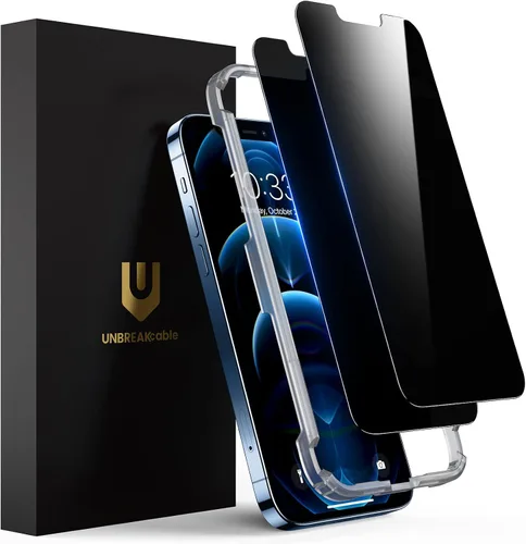 Vista 12 de UNBREAKcable Paquete de 2 protectores de pantalla de privacidad para iPhone 11 Pro Max/Xs Max, vidrio templado inastillable