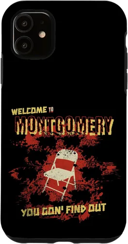 Vista 5 de iPhone 14 Bienvenido a Montgomery White Chair Funny Battle of Montgomery Case